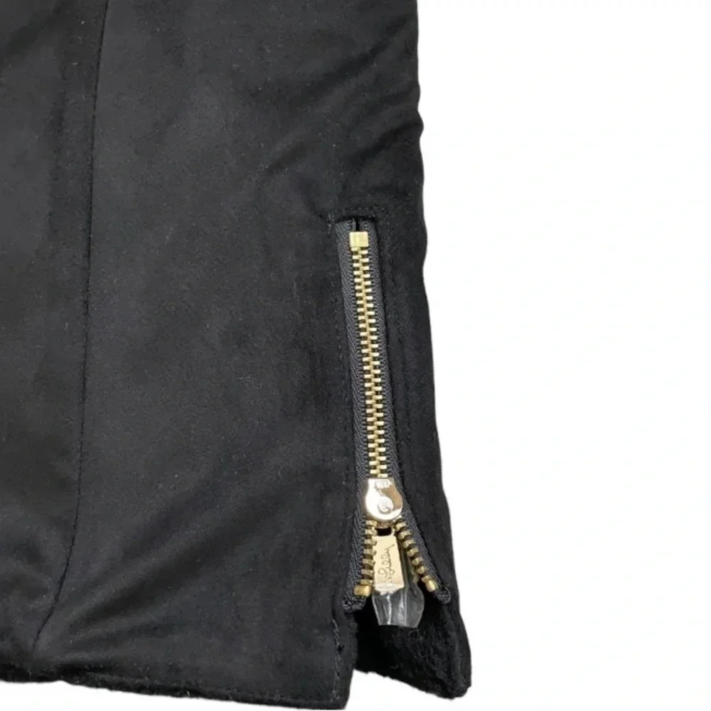 Lilly Pulitzer Vest Womens XXS Black Skyden Reversible Golf Suede Sherpa Sporty - Picture 11 of 15